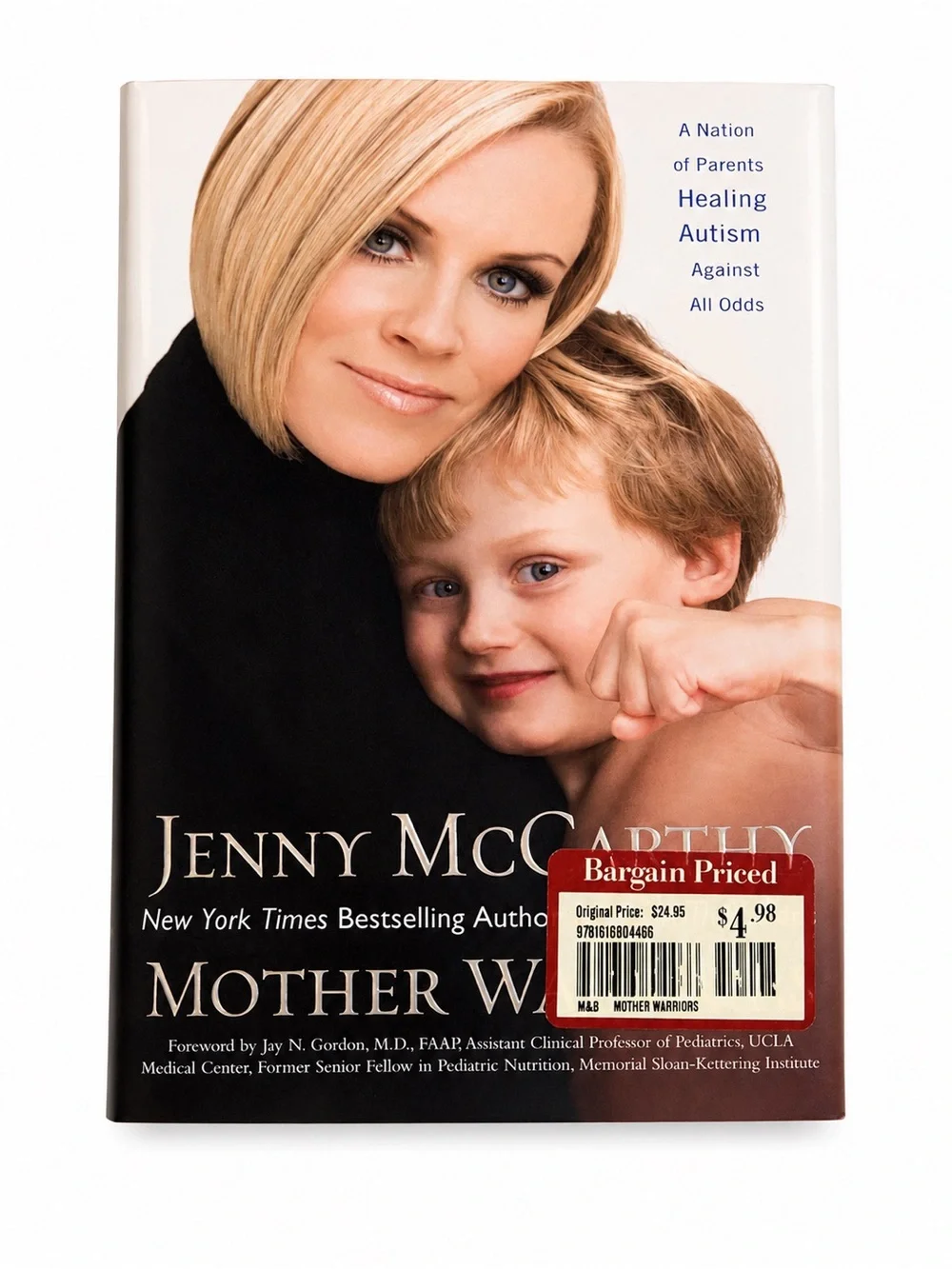 Jenny McCarthy Mother Warriors Hardcover Book Autism Parenting Memoir